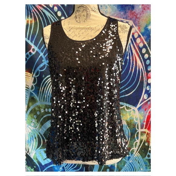 Express Sequined Tank Top - Picture 1 of 3